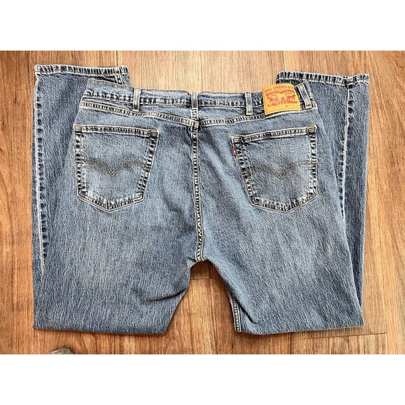 Levi's 505 Regular Fit 40x32 Blue Jeans Stretch Denim Modern Casual Work - Picture 4 of 5